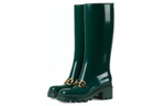 GUCCI Horsebit Knee high Boots Women"s Green