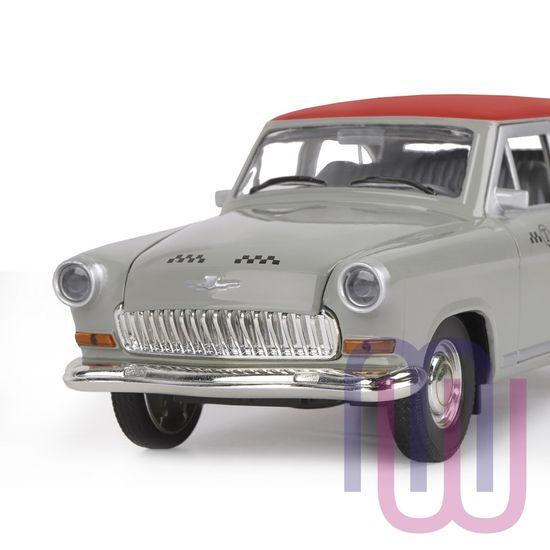 Модель машины  ТМ АВТОПАНОРАМА 1/22 ГАЗ 21 ТАКСИ (свет, звук)