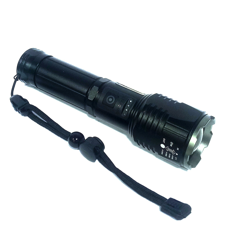 Фонарь ручной, яркий "Белый лазер" Огонь H-P19-PM10-TG Police