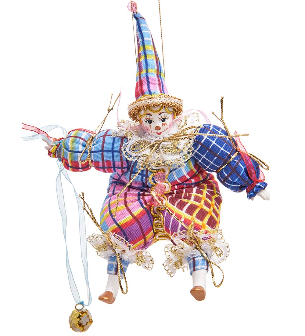 РусКукла RK-530/3 Кукла подвесная «Клоун Абу»