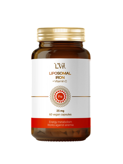Liposomal Vitamins Iron 25 mg + Vitamin C 60 veg caps, Железо + Витамин С