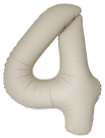 Цифра 4 Slim, Кремовый Латте, Матовый в упаковке 40" Fm