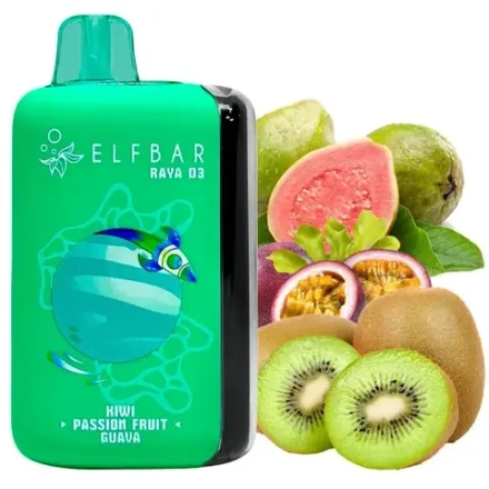ELF BAR RAYA D3 25000 - Kiwi Passion Fruit Guava (5% nic)