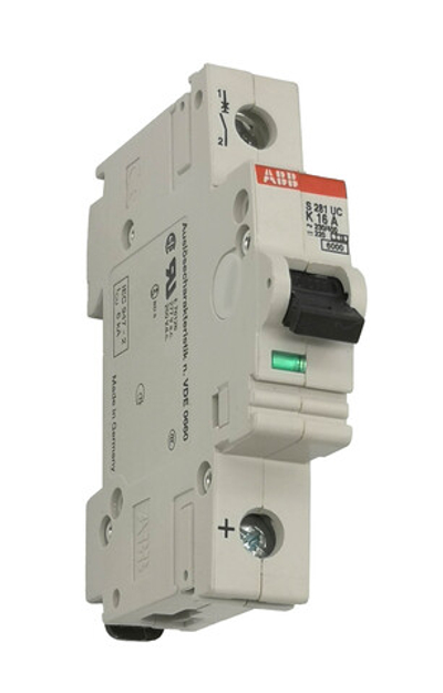 Автоматический выключатель ABB S281 UC K16, 16A 6кA 1п K GHS2810164R0467