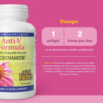Natural Factors, Anti-V Formula, с клинически подтвержденным эхинамидом, 60 капсул