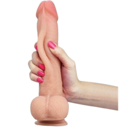 Фаллос с имитацией подвижной кожи - Sliding Skin Dong (9 дюймов)