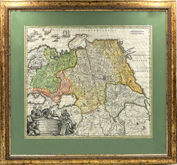 Гоманн И. Б. Карта всей Московской Империи / Generalis Totius Imperii Moscovitici... Гравюра. Нюрнберг, 1728