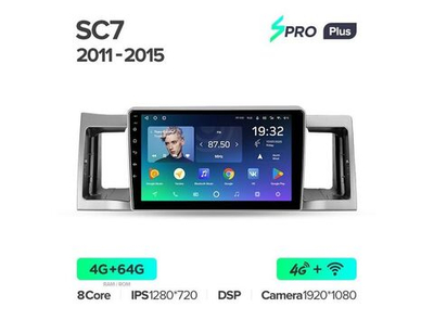 Магнитола Teyes SPRO Plus 4-64 Geely SC7 2011 — 2015 9.0"