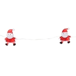 Гирлянда для дома «Дед Мороз» (3,3*2,5см) на батарейках 2,0 м 20 ламп LED, 1 реж., IP-20, Теплый белый (батарейки CR2032)