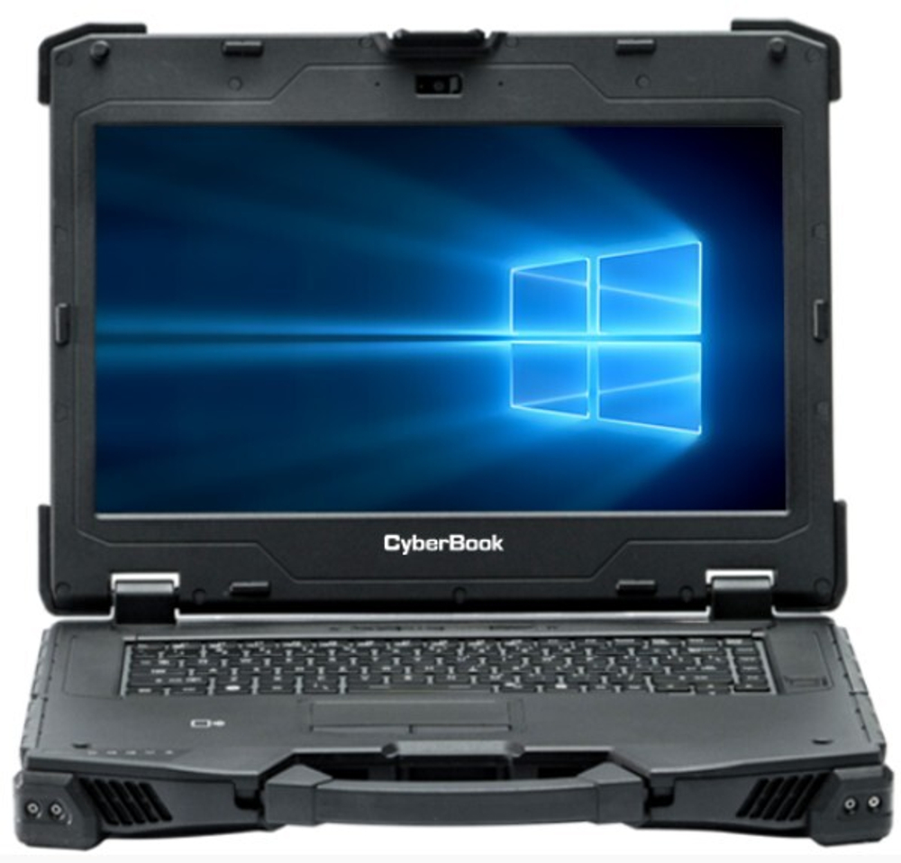 Ноутбук защищённый CyberBook R1174 14 ", Core i7, 8 Гб RAM, 256 Гб SSD, Iris Xe Graphics, Черный