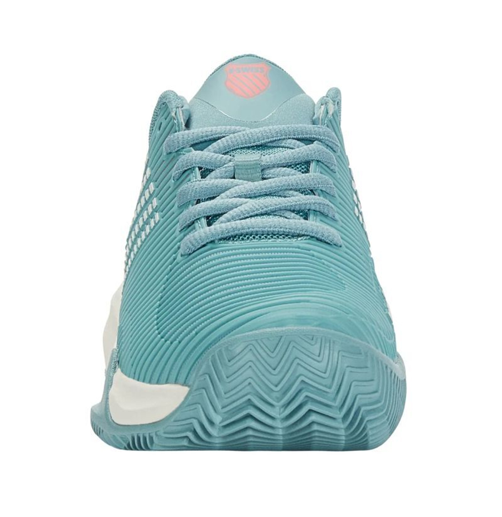 Женские теннисные кроссовки K-Swiss Hypercourt Supreme HB - nile blue/blanc de blanc/desert flower - Blue