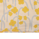 Комплект постельного белья горчичного цвета с принтом Полярный цветок из коллекции scandinavian touch, 200х220 см