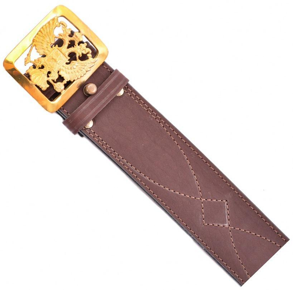 Ремень поясной "Патриот" 50мми коричневый