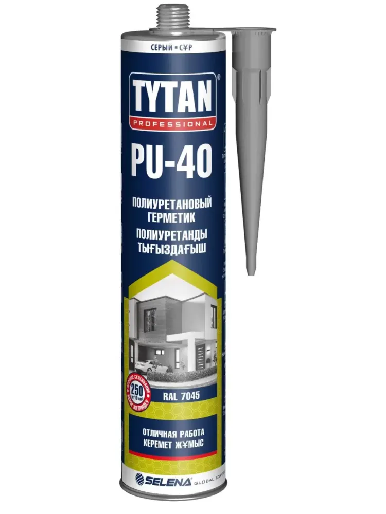 Герметик полиуретановый TYTAN PU 40 310 мл серый Герметик полиуретановый TYTAN PU 40 310 мл серый