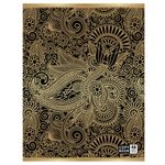 Тетрадь А5, 48 л., BRAUBERG, клетка, тиснение фольгой, УЗОР, 401840