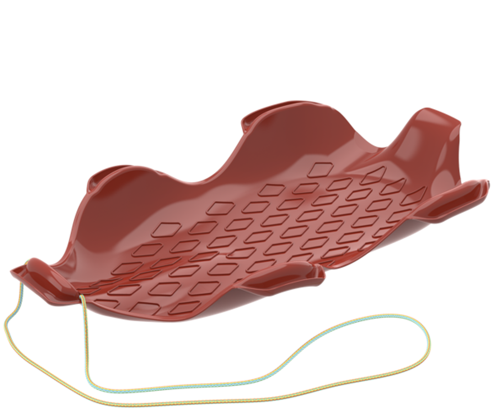 Санки спортивные «Метеор» 95×65×13 см, цвет МИКС