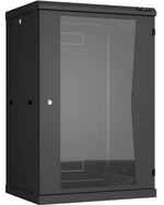 Шкаф настенный 19", 18U TLK TWC-186045-R-G-BK