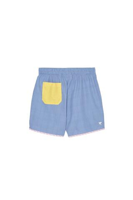 ZARA X BENITO ANTONIO ДЛИННЫЕ ПЛАВКИ В КОНТРАСТНУЮ КЛЕТКУ, СИНИЙ