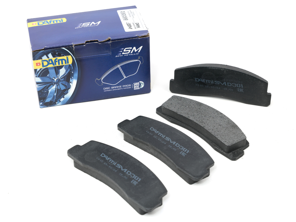 Колодка дискового тормоза а/м ВАЗ 2121 "Нива", ВАЗ 2123 "Chevrolet Niva" передняя (к-т 4 шт.) (Д301СМ) DAfmi