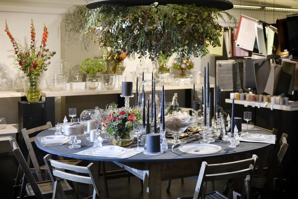 Подсвечник стеклянный 30см Rasteli