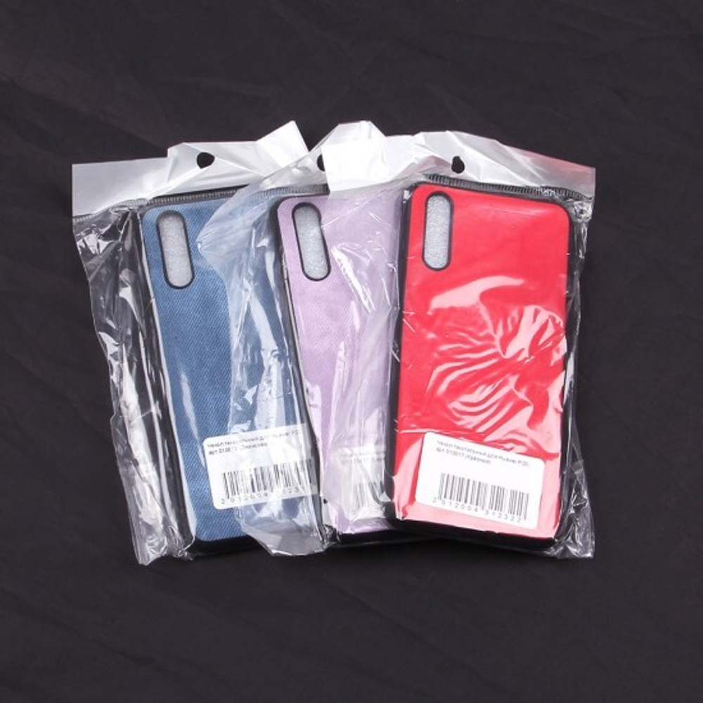 Чехол текстильный для Huawei P20, 010817 Серый