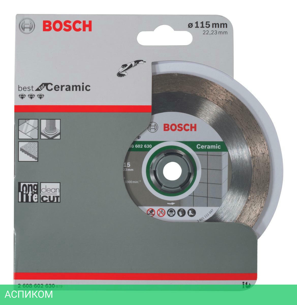 Алмазный диск Bosch Best for Ceramic 115-22.23 2.608.602.630