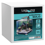 Аквариум Solo, черный, 9,4л, 243*203*233мм, Laguna