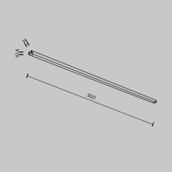 Трековый магнитный светильник Maytoni Basis TR173-1-24WTW-B
