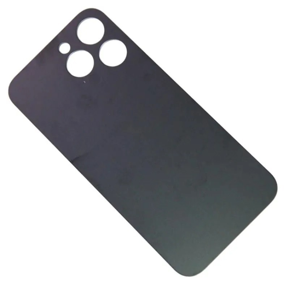 Задняя крышка для Apple iPhone 14 Pro Max Черный (стекло, широкий вырез под камеру)