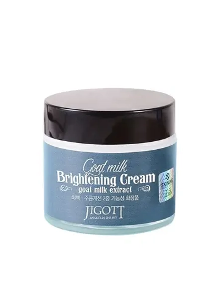 JIGOTT - КРЕМ ДЛЯ ЛИЦА ОТБЕЛИВАЮЩИЙ С ЭКСТРАКТОМ КОЗЬЕГО МОЛОКА GOAT MILK WHITENING CREAM, 70 ML