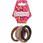 Резинки для волос 4шт «Кокетка - Серебряная нить», 6 цветов, d-5см