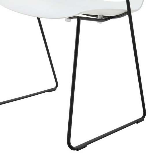 Стул с подлокотниками FX белый