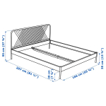 Каркас кровати - IKEA NESTTUN, 200х160 см, белый, НЕСТТУН ИКЕА