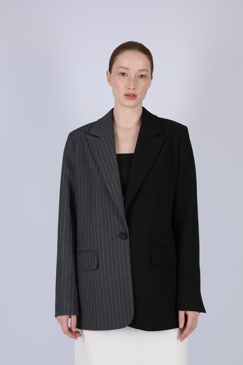 ПИДЖАК «HEADTURNER PLAID» КАМЕННО-СЕРЫЙ|ЧЕРНЫЙ