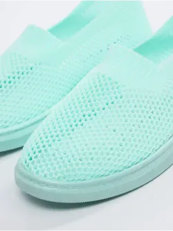 Мокасины летние текстильные