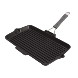STAUB - Сковорода-гриль складная чугунная 34х21см черная / артикул   40509-343-0  / GTIN 3272342022232