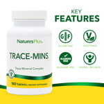 NaturesPlus, Трейс-Минс, 180 таблеток