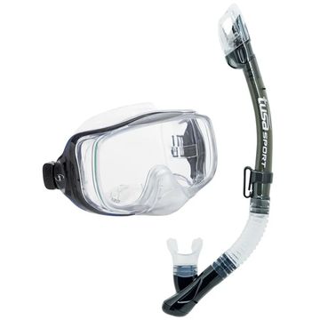 Набор маска+трубка в сумке TUSA Sport UCR-3325P прозрачный/серый