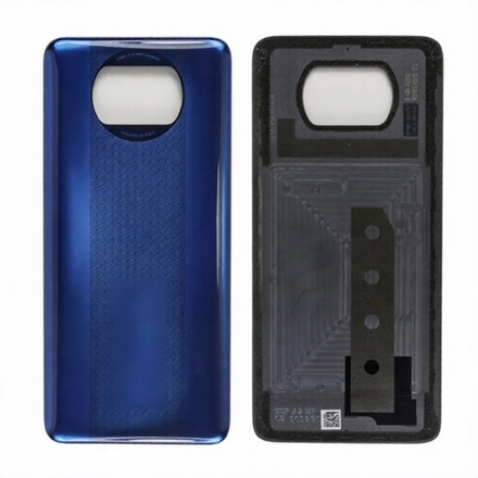 Задняя крышка для Xiaomi Poco X3 NFC/X3 Pro синяя