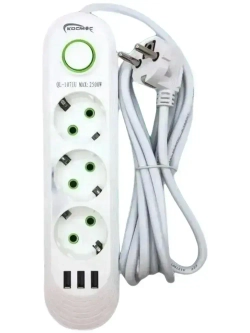 Сетевой фильтр YS-301 WHITE