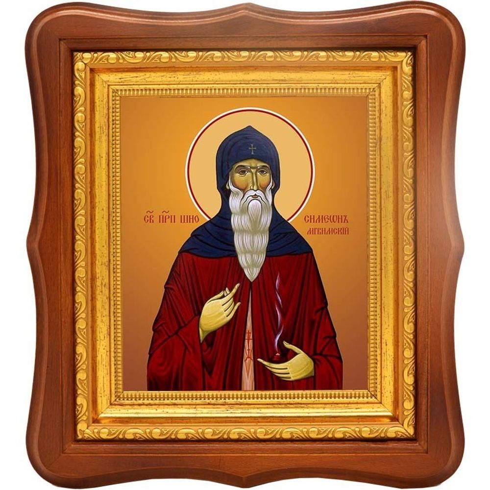 Шио (Симеон) Мгвимский преподобный. Икона на холсте.