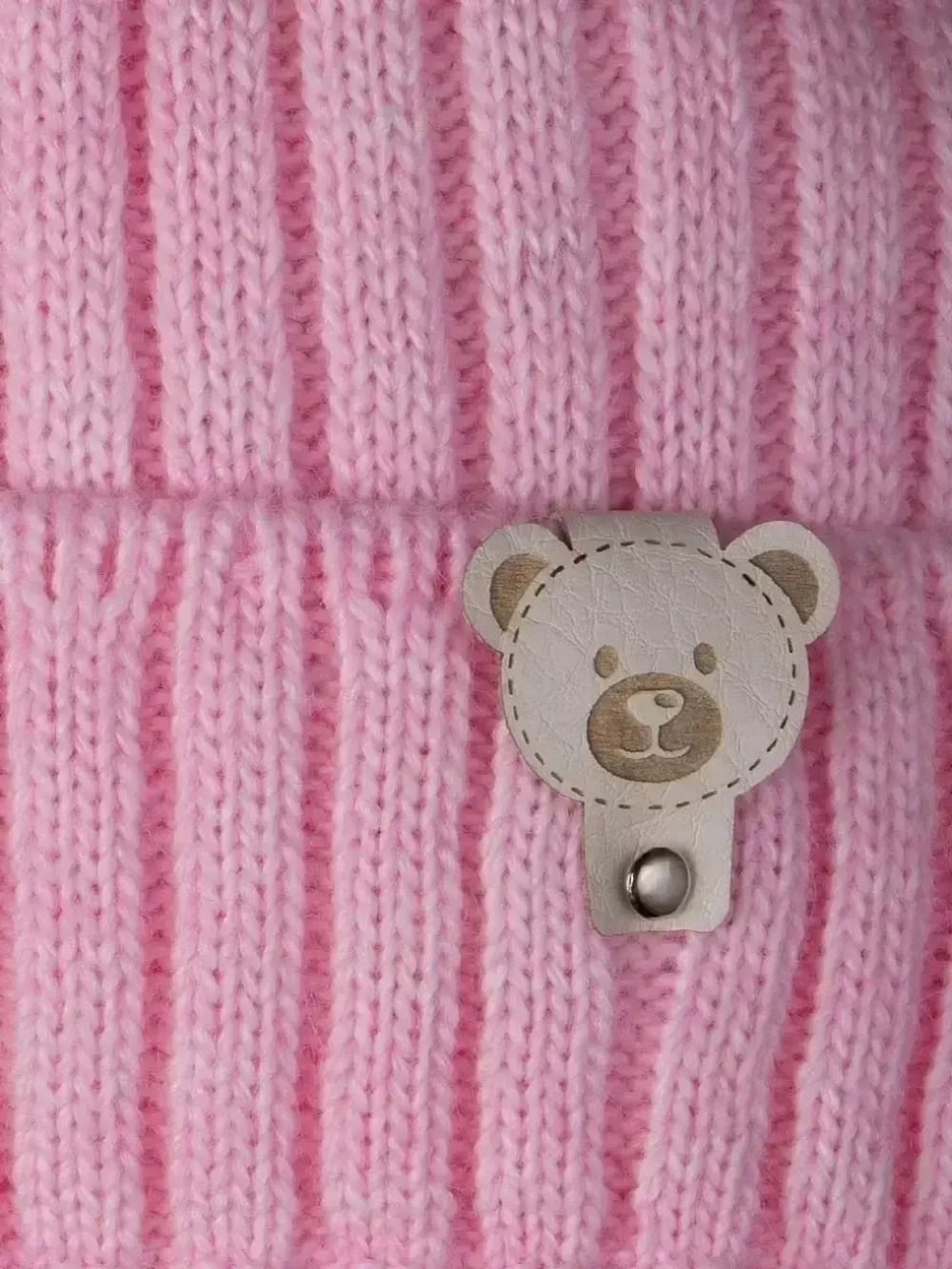 Шапка для девочки зимняя вязаная и снуд