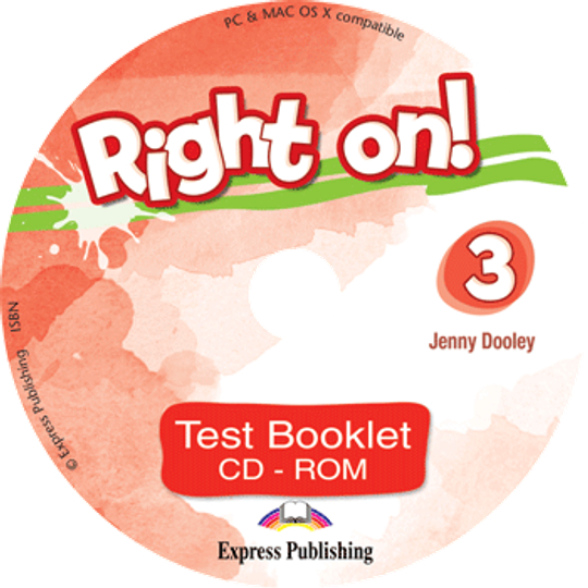 Right On! 3 Test Booklet CD-ROM. Диск с тестами и аудированием к ним.