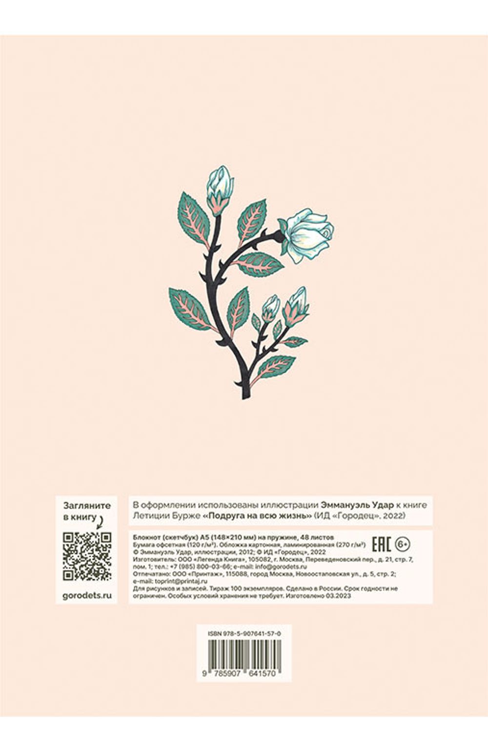 Блокнот (скетчбук) «Подруга на всю жизнь: Путешествие»