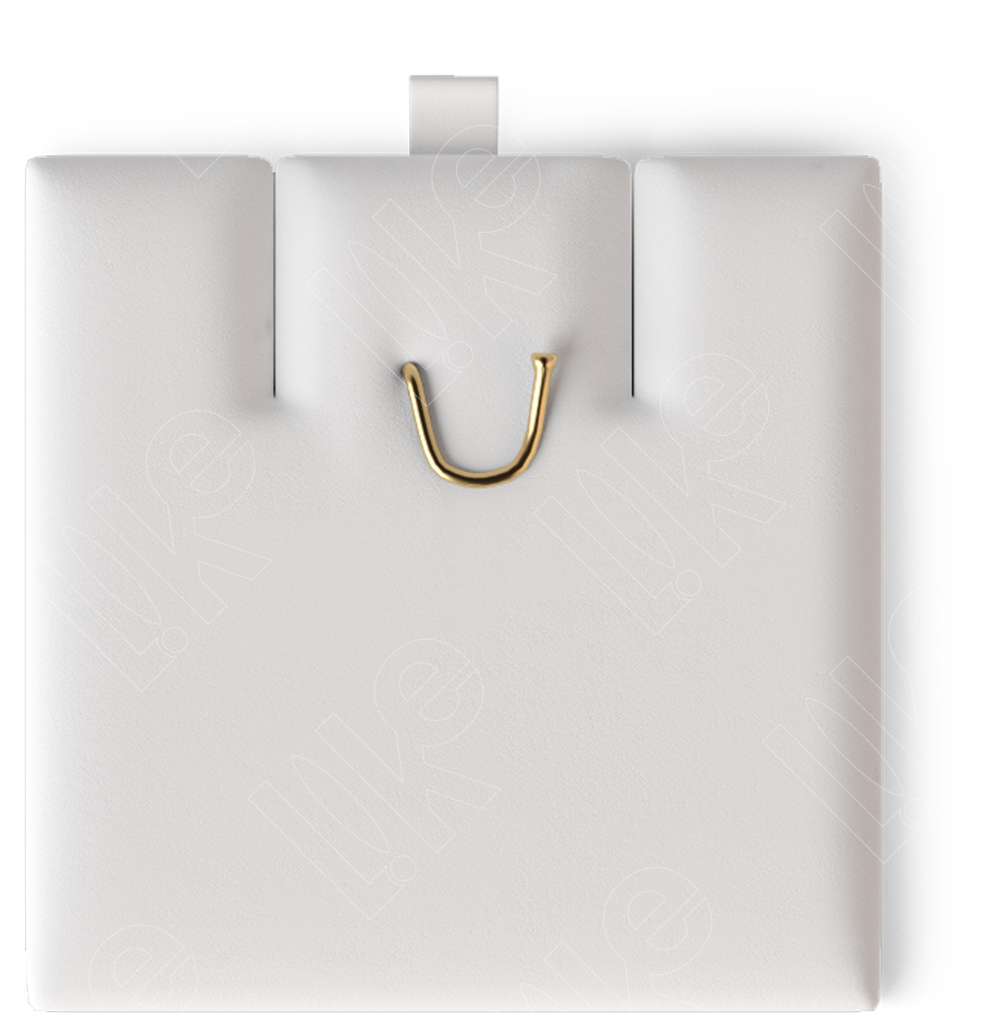 Вкладыш 04/горизонтальный/для серег/подвески/2 прорези/крючок/петелька