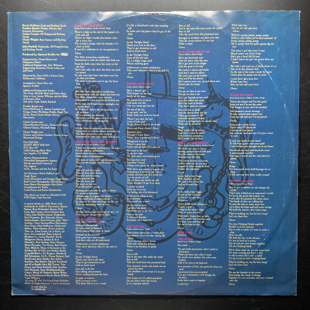 Quiet Riot ‎– QR III (Голландия 1986г.)