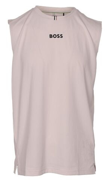 Мужская теннисная футболка BOSS Tank TOC - open white