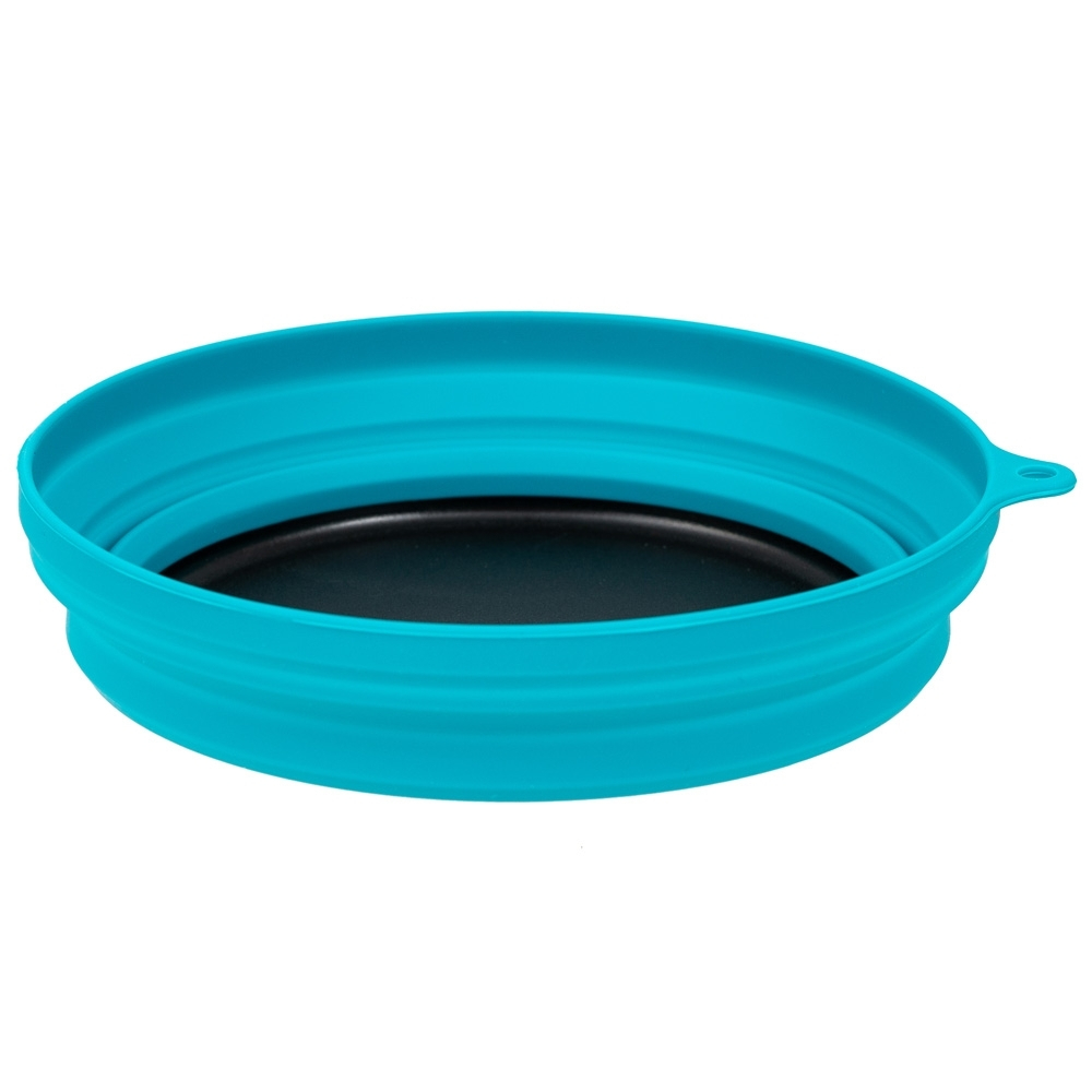 Tramp Тарелка силиконовая с пластиковым дном 550 мл, TRC-123, аквамарин