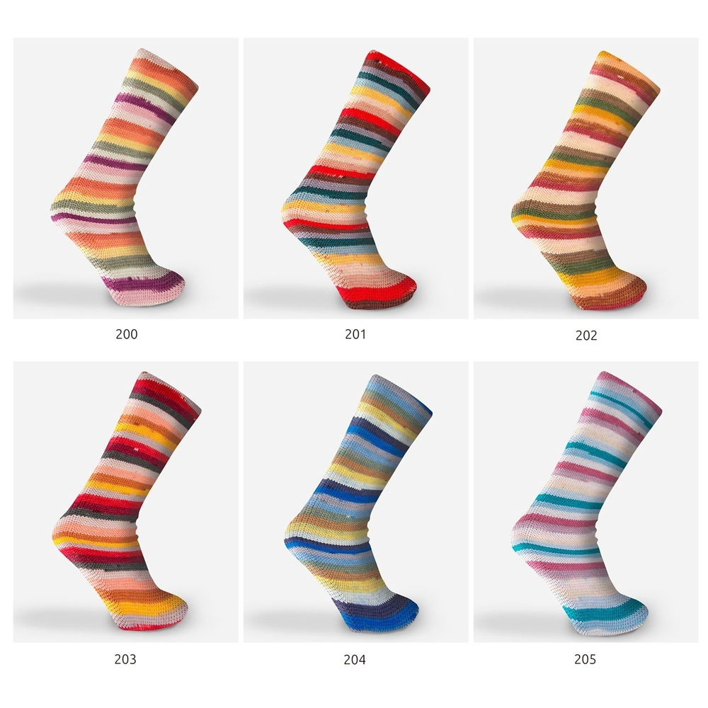AAVA SOCKS (204/Сине-Коричнево-Желто-Серый)