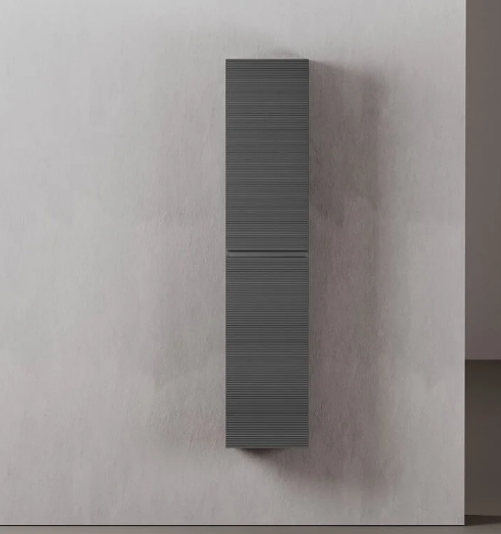 Шкаф-пенал подвесной SANCOS Folk, 350х350х1650 мм, цвет Grey soft, арт. PFL35GS